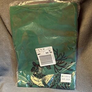 Jessica London Green Floral Tunic